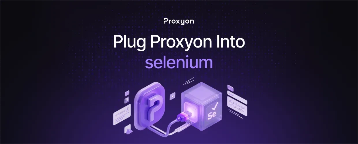 Plug Proxyon Into selenium